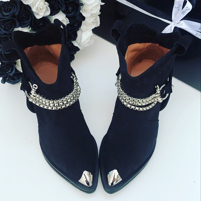 Ciocate / Botine Dama Din Piele Intoarsa Amber Velvet