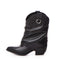 Ciocate din piele cu fermoar metalic Black Quinn