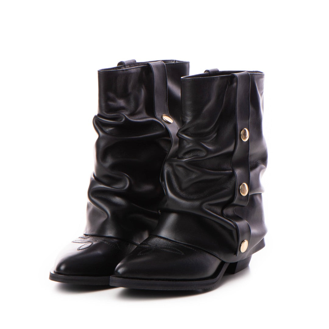 Ciocate piele intoarsa de dama Tillami Black