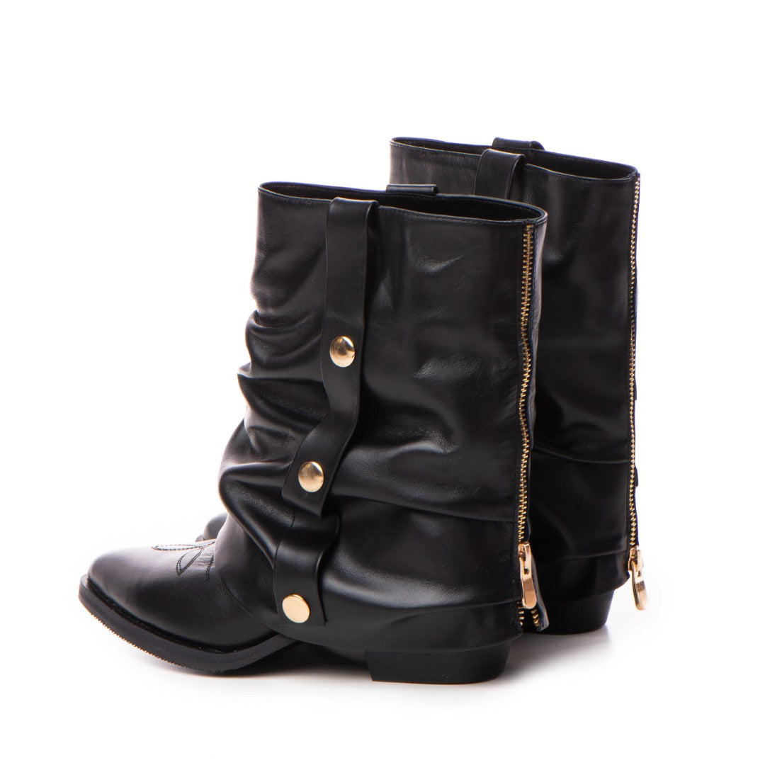 Ciocate piele intoarsa de dama Tillami Black