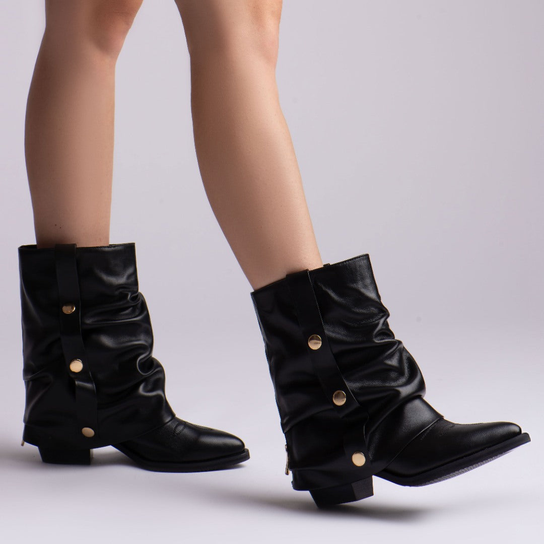 Ciocate piele intoarsa de dama Tillami Black