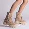 Bocanci Dama Supreme Sand din piele naturala
