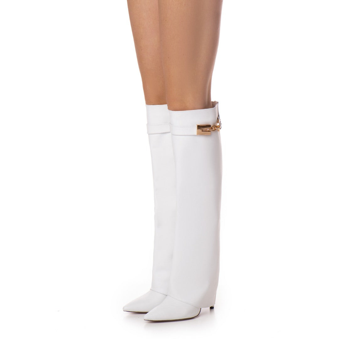 Cizme din Piele Karma White