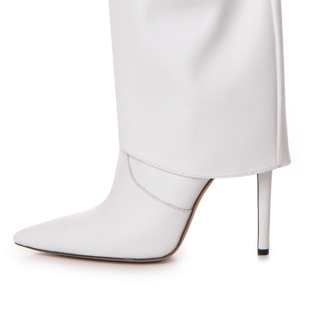 Cizme din Piele Karma White