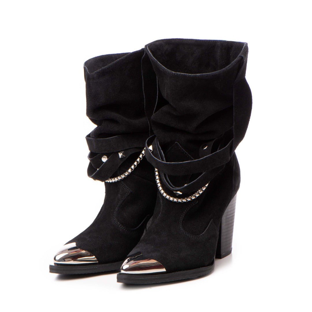 24h Ciocate / Botine Dama cu model fronsat Bellem Black 8