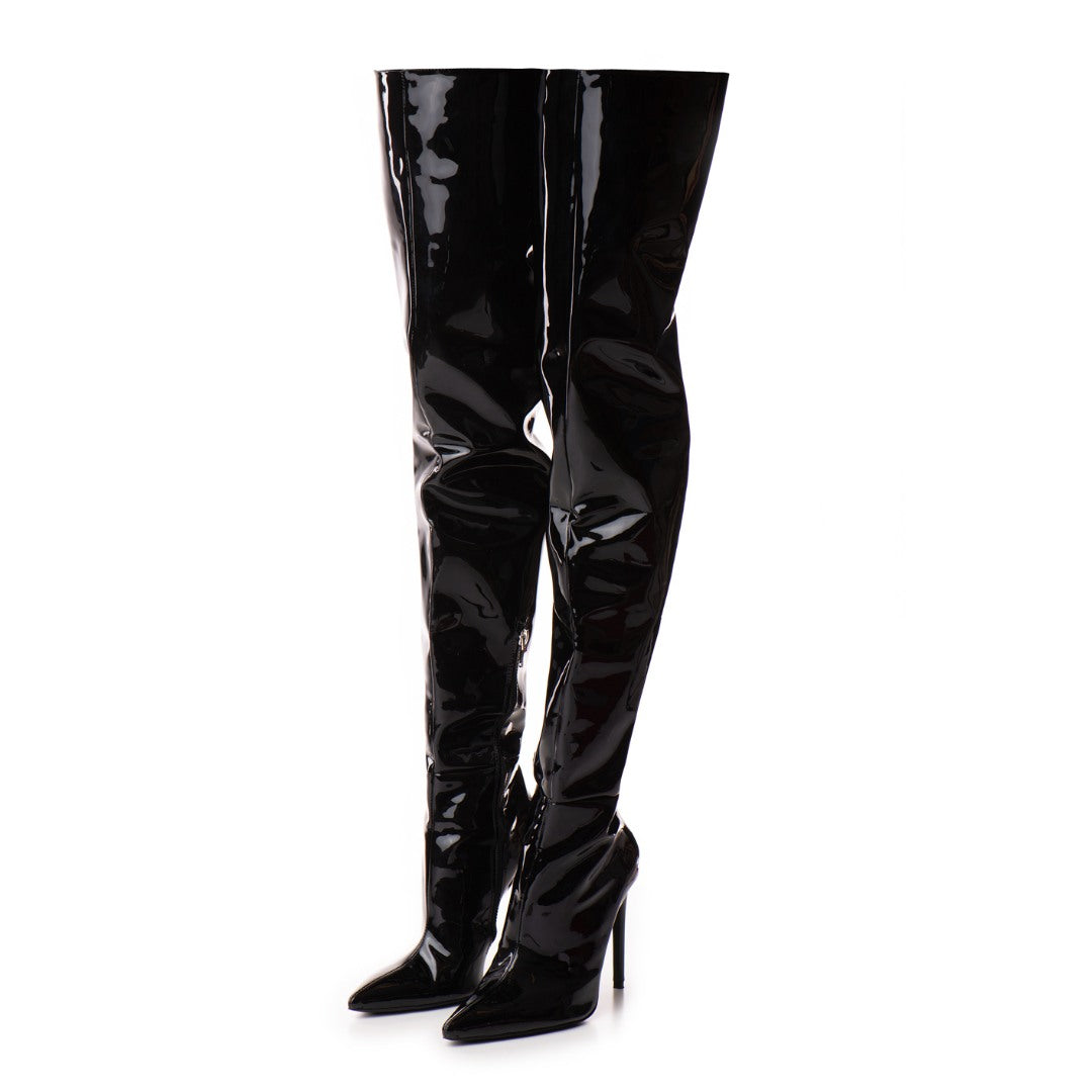 Cizme Dama Piele Naturala Black Shade