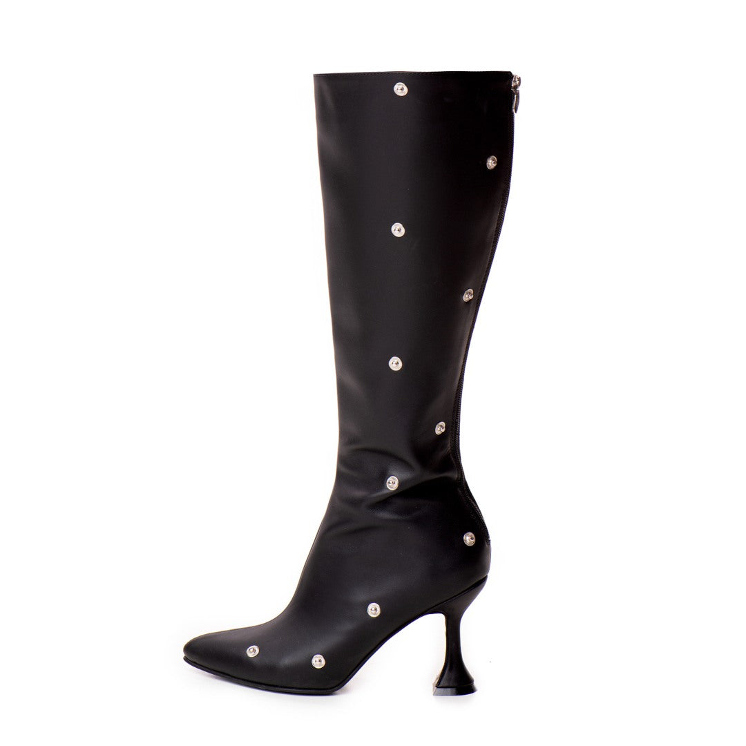 Cizme Annia Black din Piele Naturala