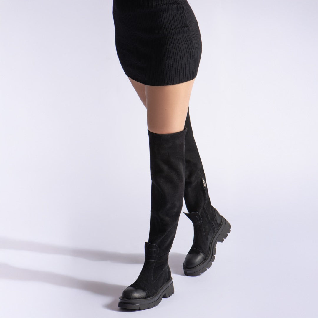 Bocanci dama inalti Dunk Black