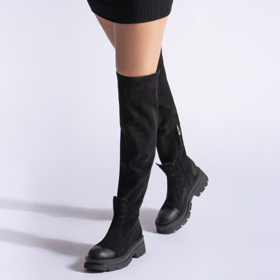 Bocanci dama inalti Dunk Black
