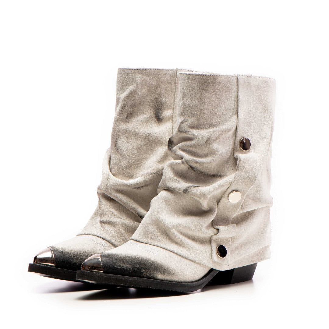 Ciocate piele intoarsa de dama Tillami White