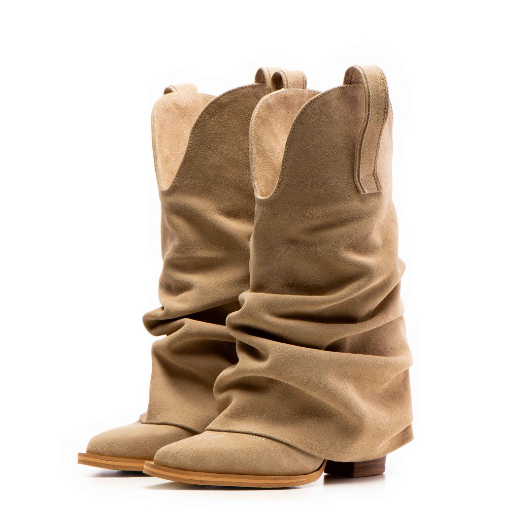 Ciocate piele intoarsa de dama Mini Myko Sand