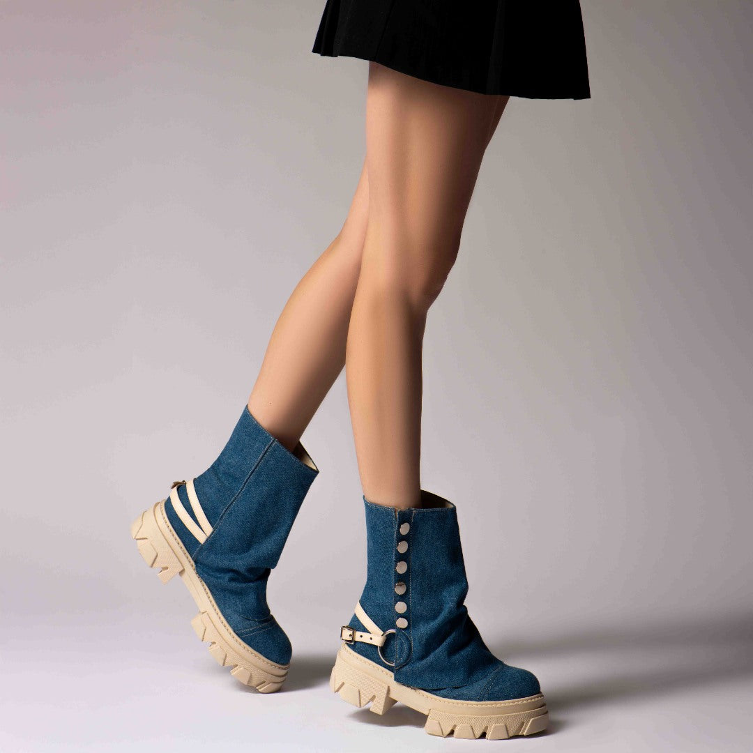 Bocanci Dama Supreme din Denim