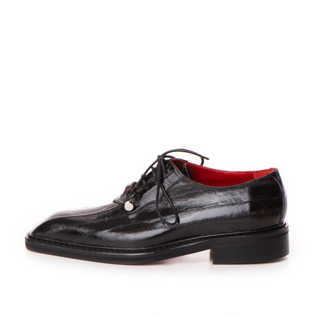 24h Pantofi de Ceremonie Piele Naturala Anghila Black