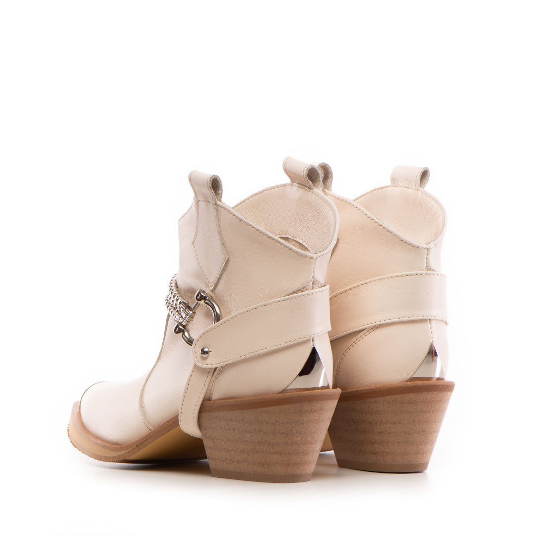 24h Ciocate / Botine Dama Din Piele Naturala Dama Amber Nude