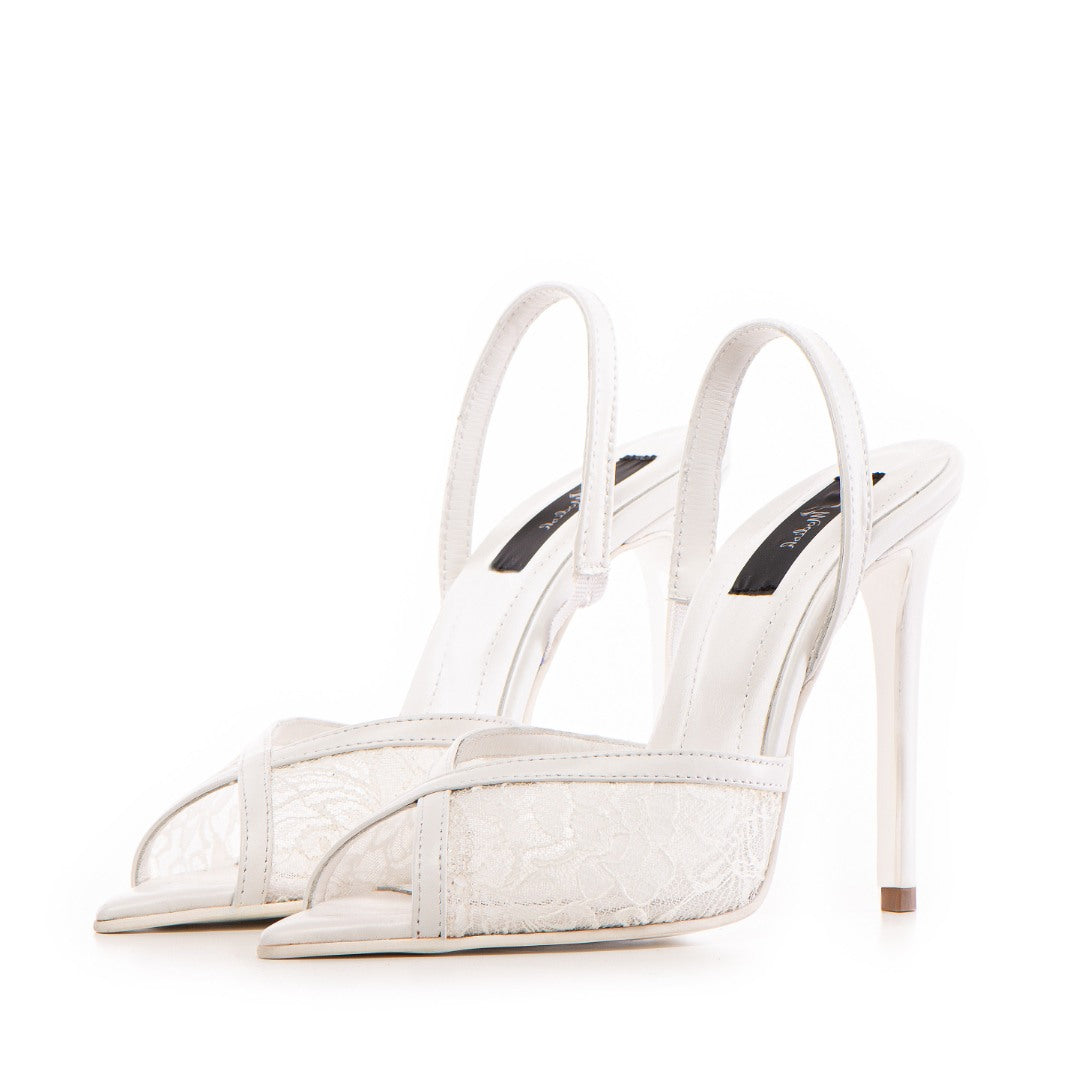 24h Pantofi Chantal White