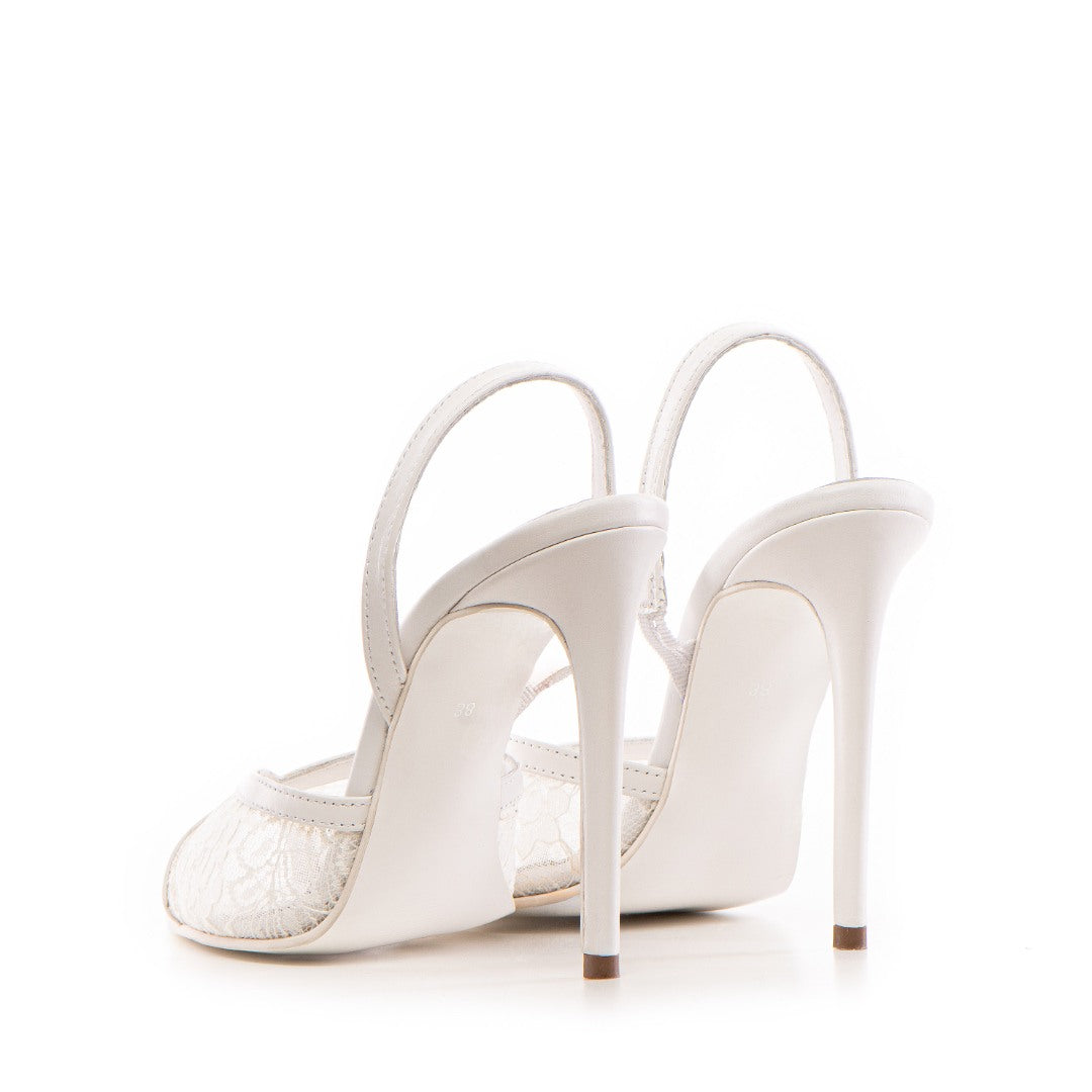 24h Pantofi Chantal White