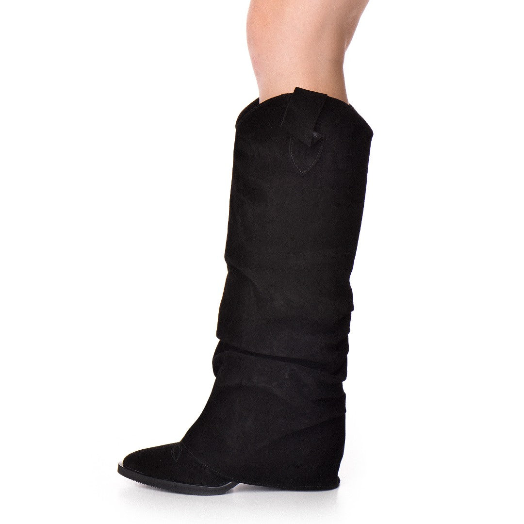 Ciocate piele intoarsa de dama Myko Black Velvet