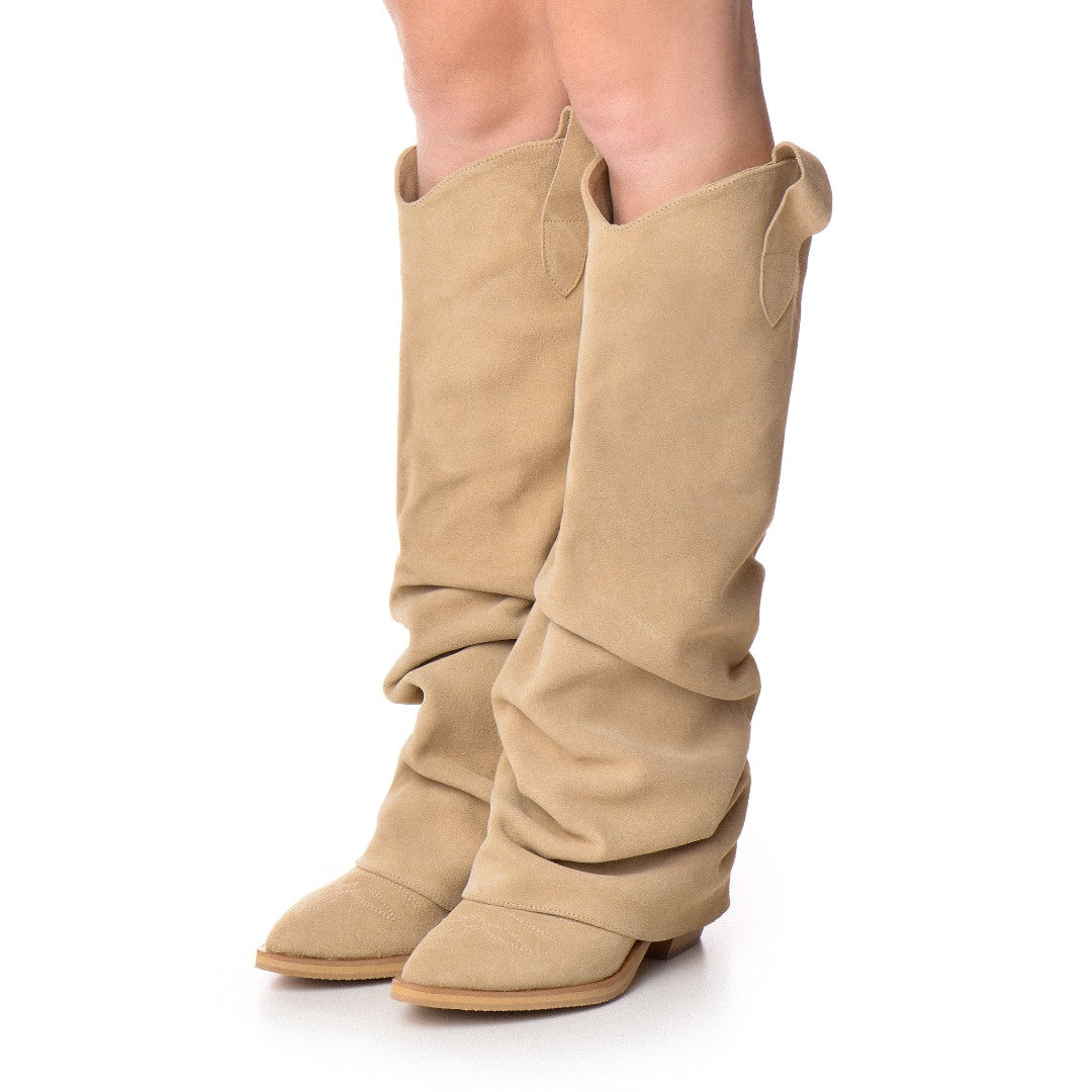 Ciocate piele intoarsa de dama Myko Sand