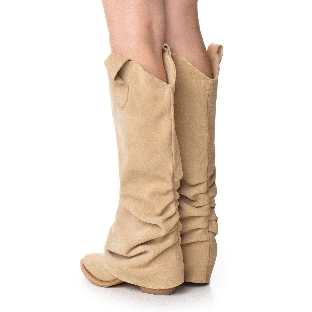 Ciocate piele intoarsa de dama Myko Sand