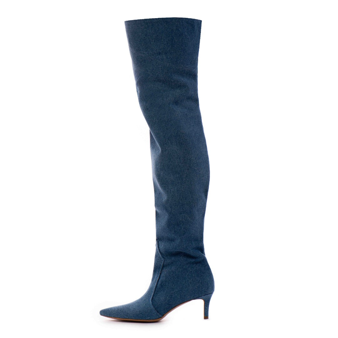 24h Cizme Dama Natasha din Denim