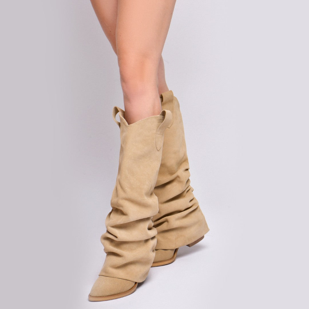 Ciocate piele intoarsa de dama Myko Sand