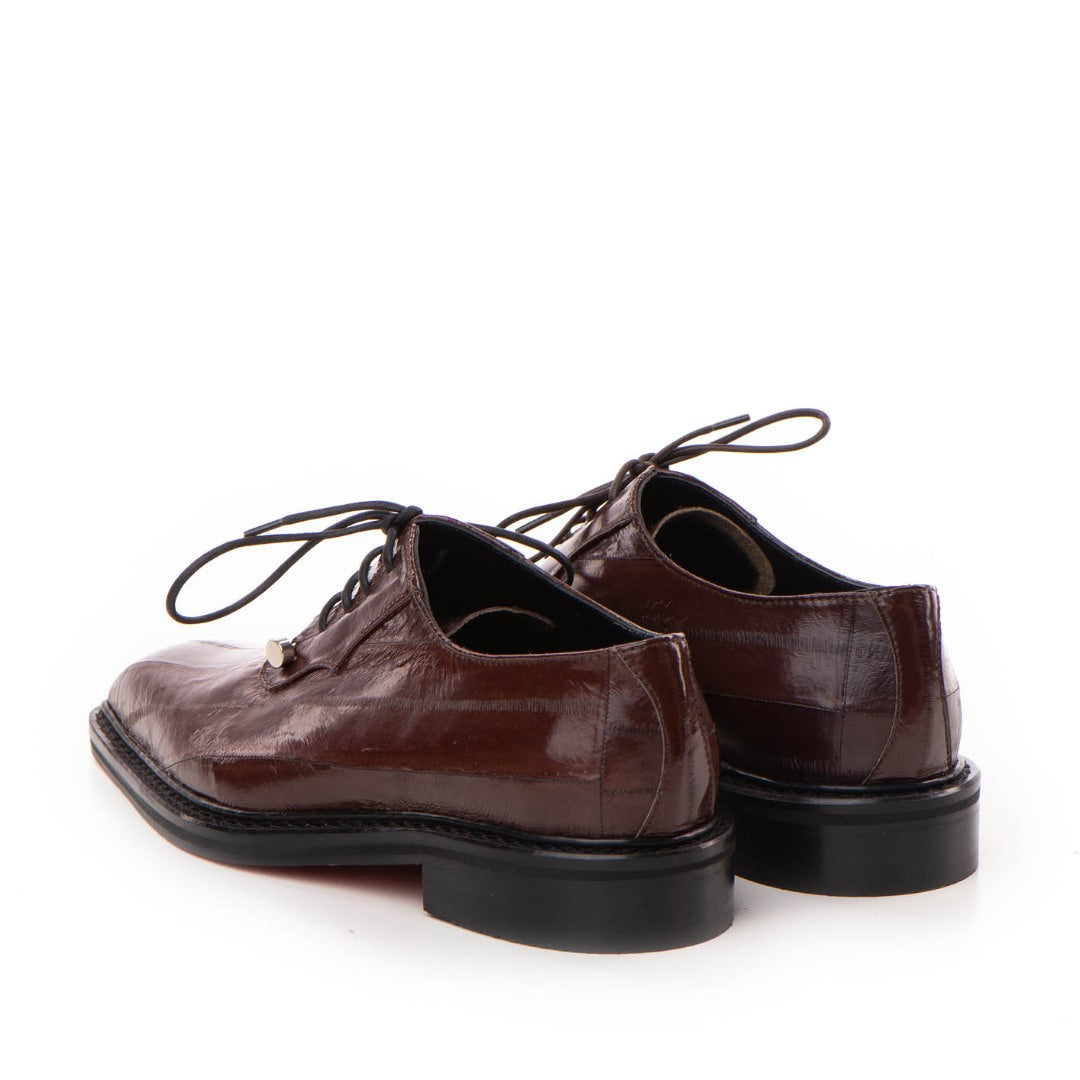 24h Pantofi de Ceremonie Piele Naturala Anghila Brown