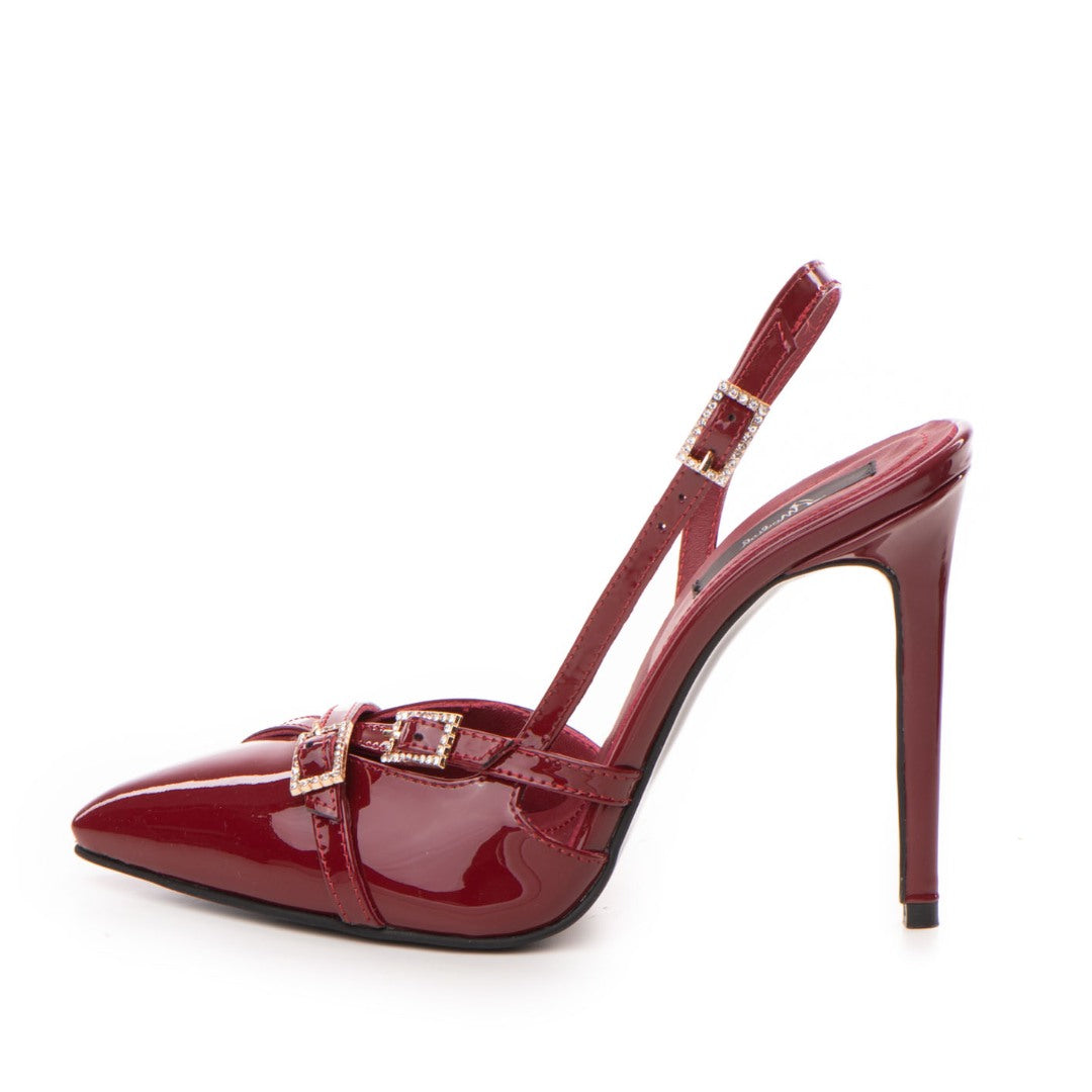 24h Pantofi Indira Burgundy