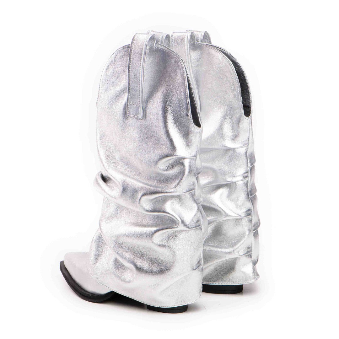 Ciocate piele naturala de dama Mini Myko Silver