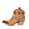 24h Ciocate / Botine Dama Din Piele Amber Sand Vintage