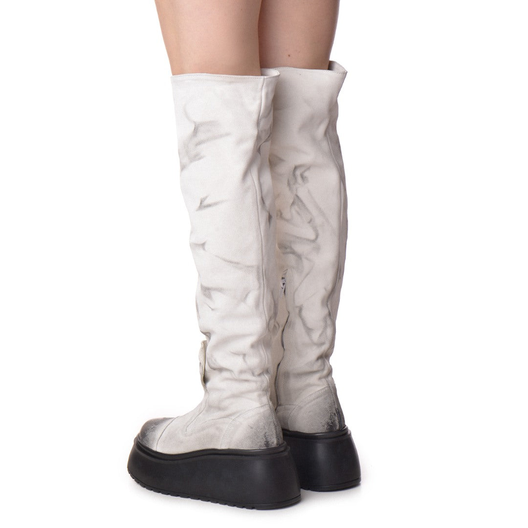 Bocanci dama inalti Dunk White