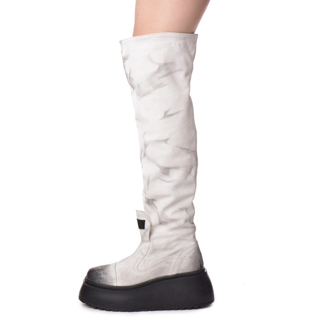 Bocanci dama inalti Dunk White