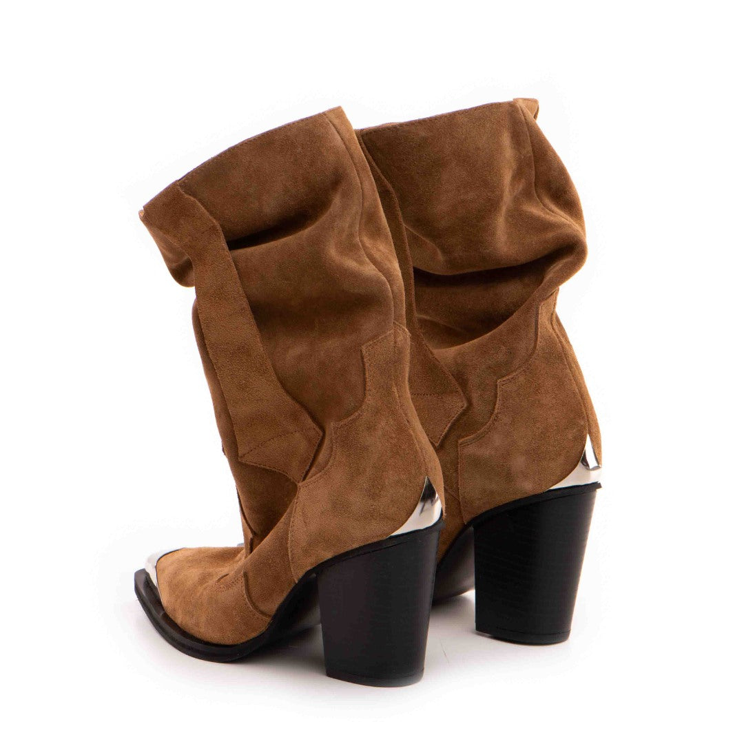 Ciocate / Botine Dama cu model fronsat Bellem Brown 8