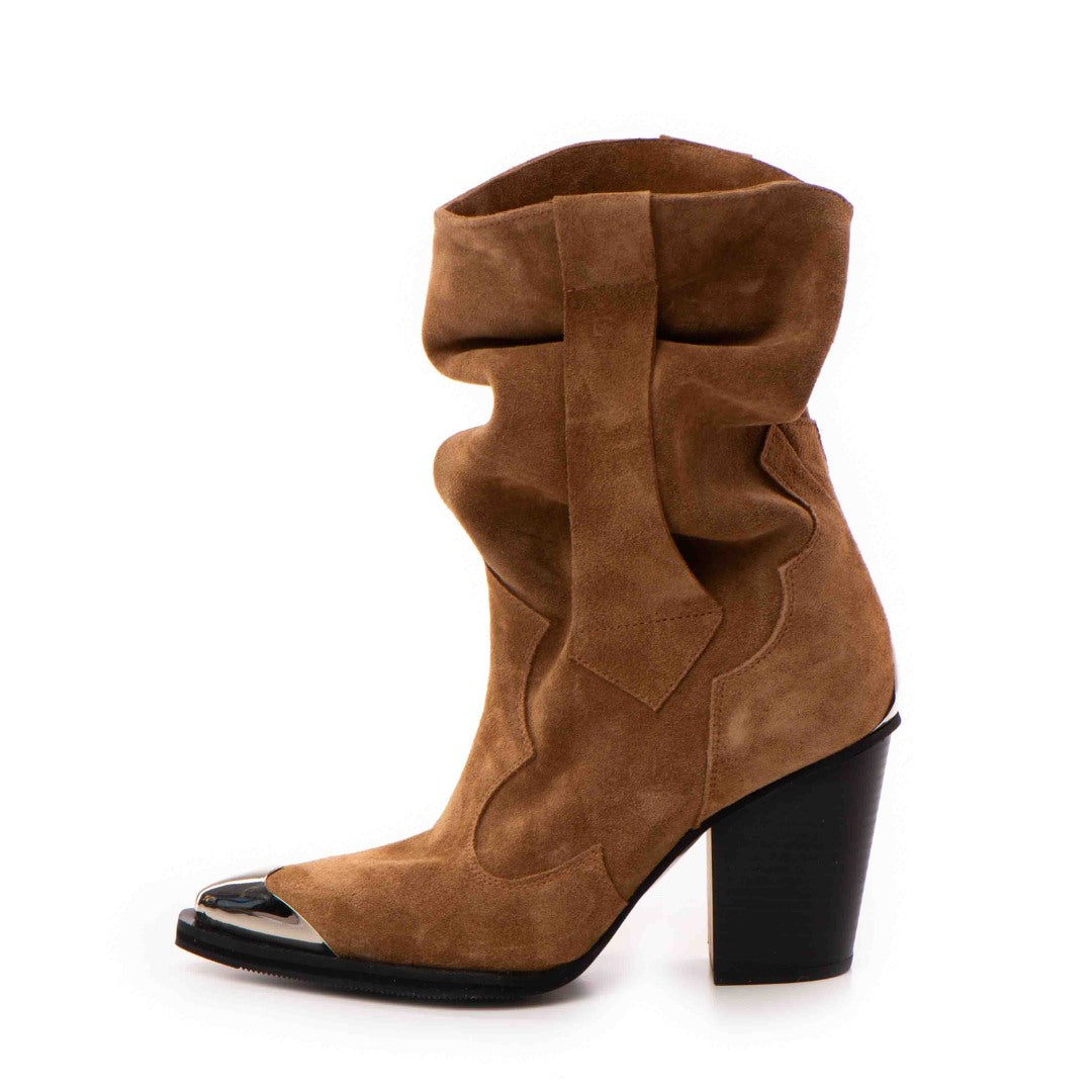 Ciocate / Botine Dama cu model fronsat Bellem Brown 8