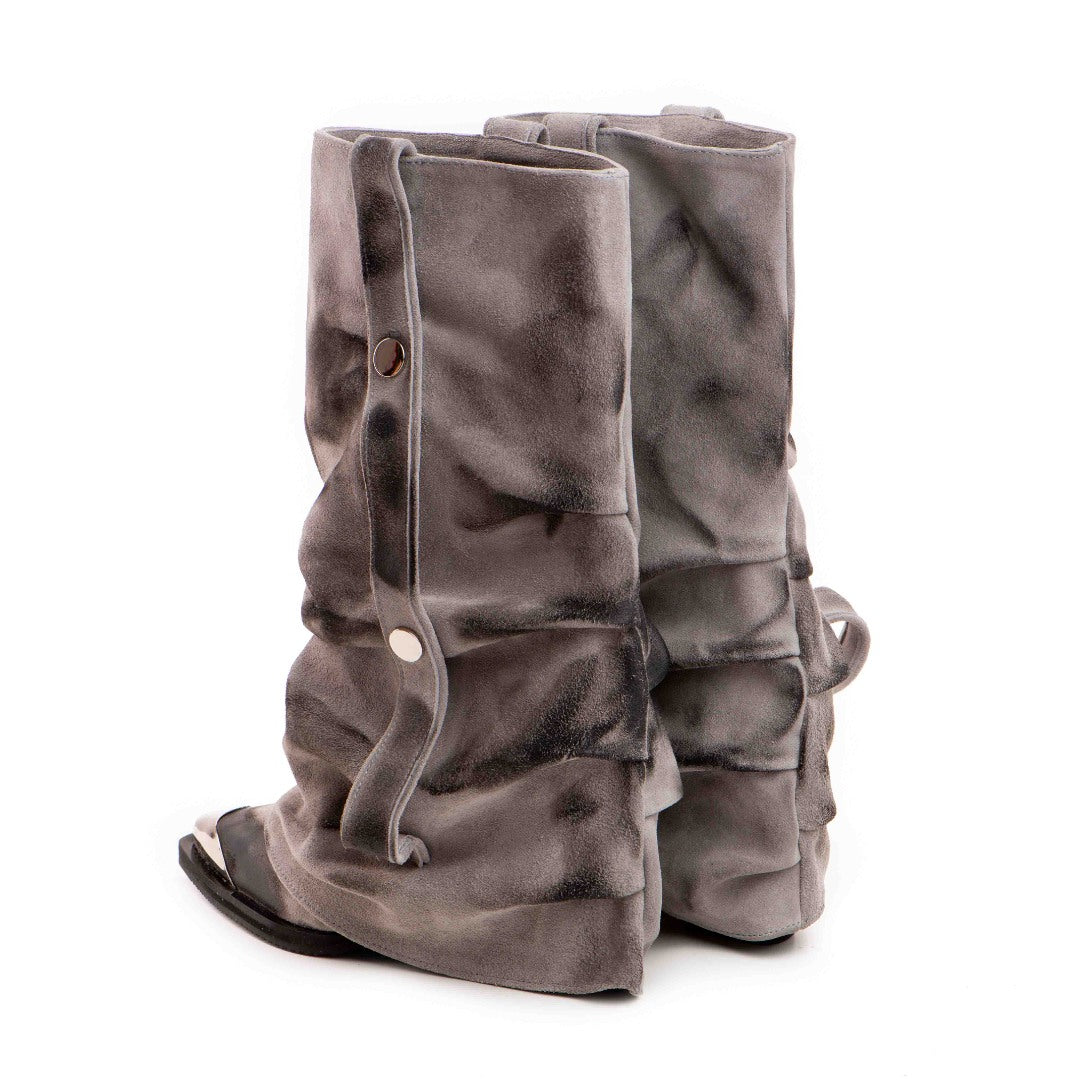 Ciocate piele intoarsa de dama Mini Myko Grey