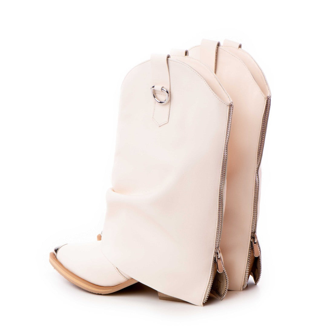 Ciocate din piele cu fermoar metalic Butter Quinn