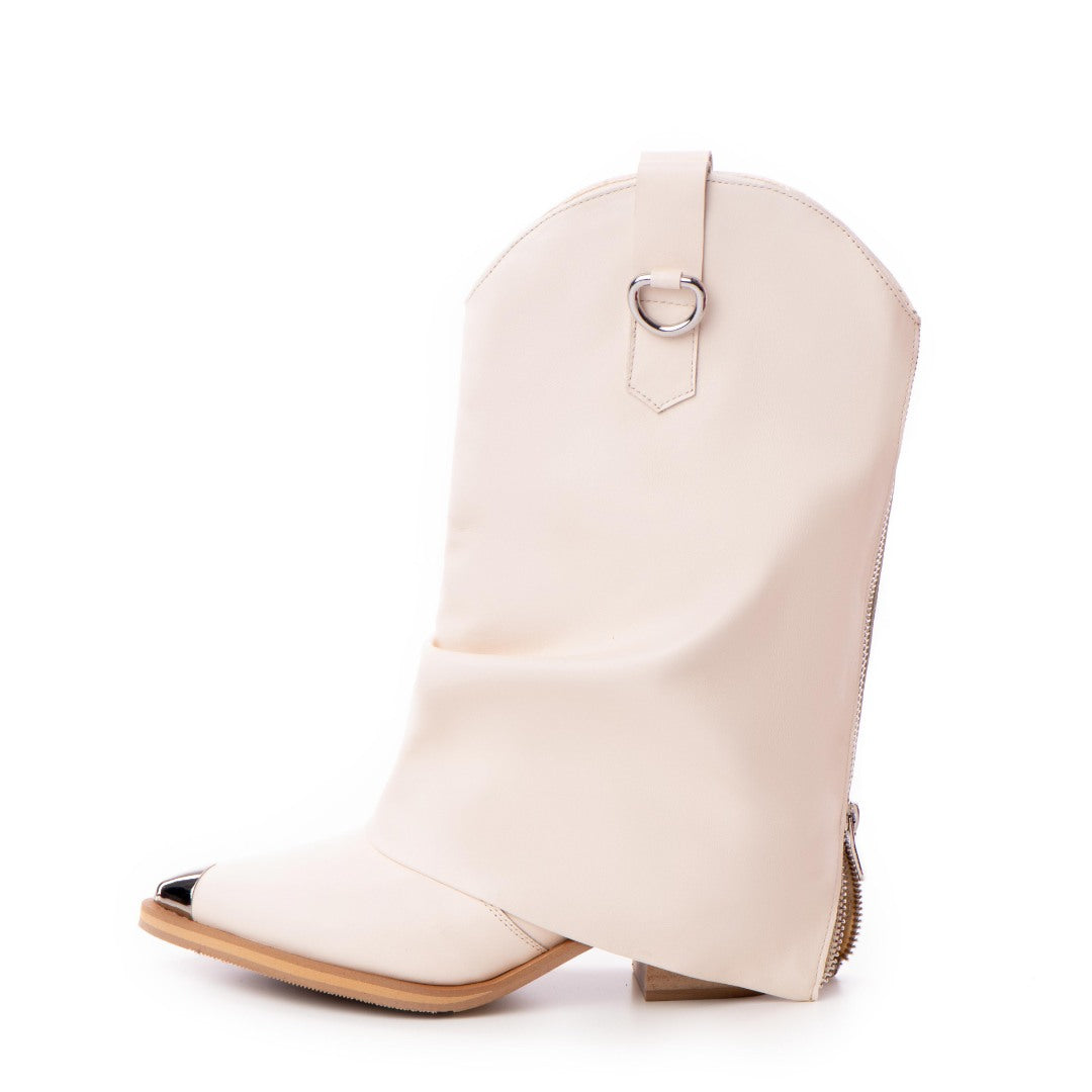 Ciocate din piele cu fermoar metalic Butter Quinn