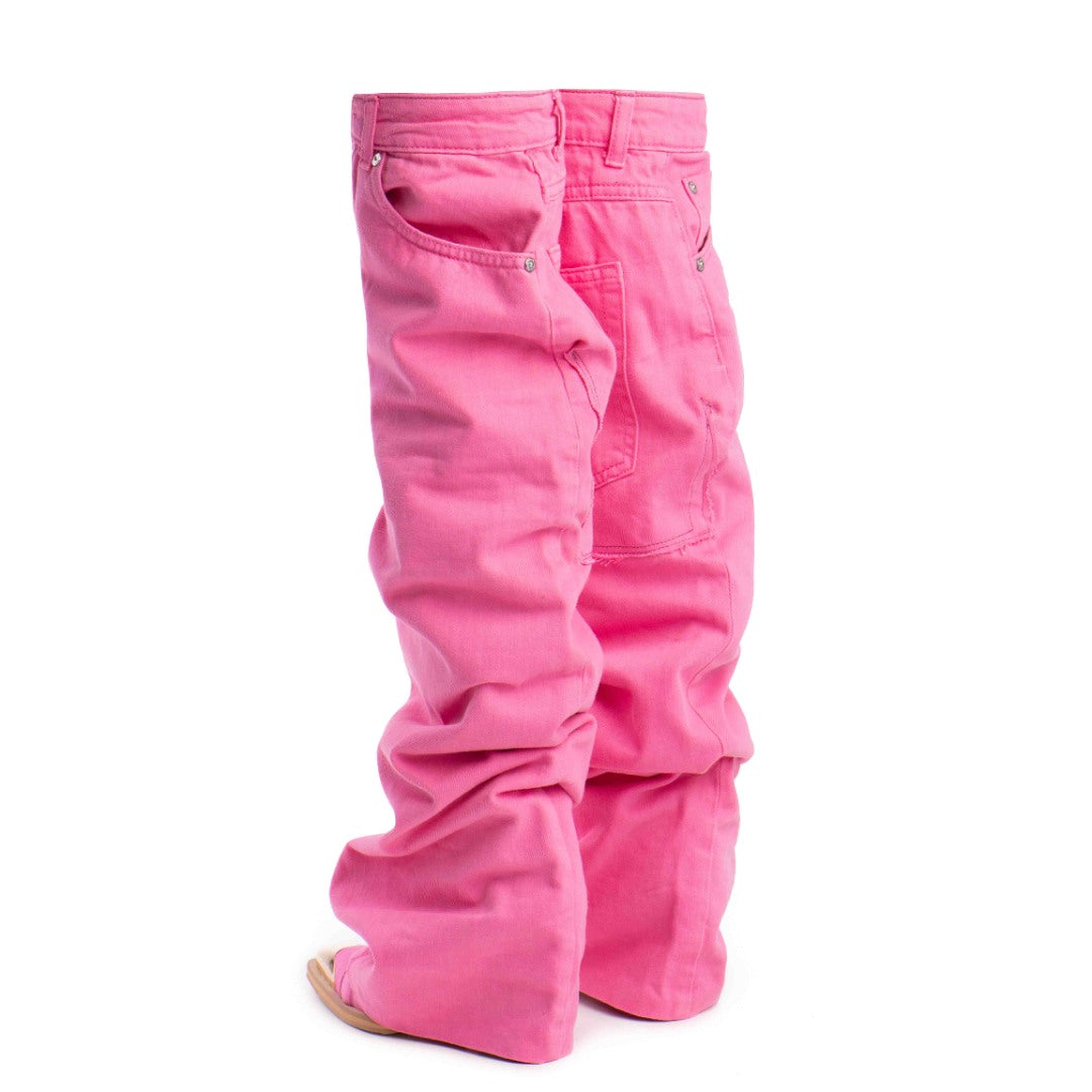 Cizme Dama Jeans Celine Pink