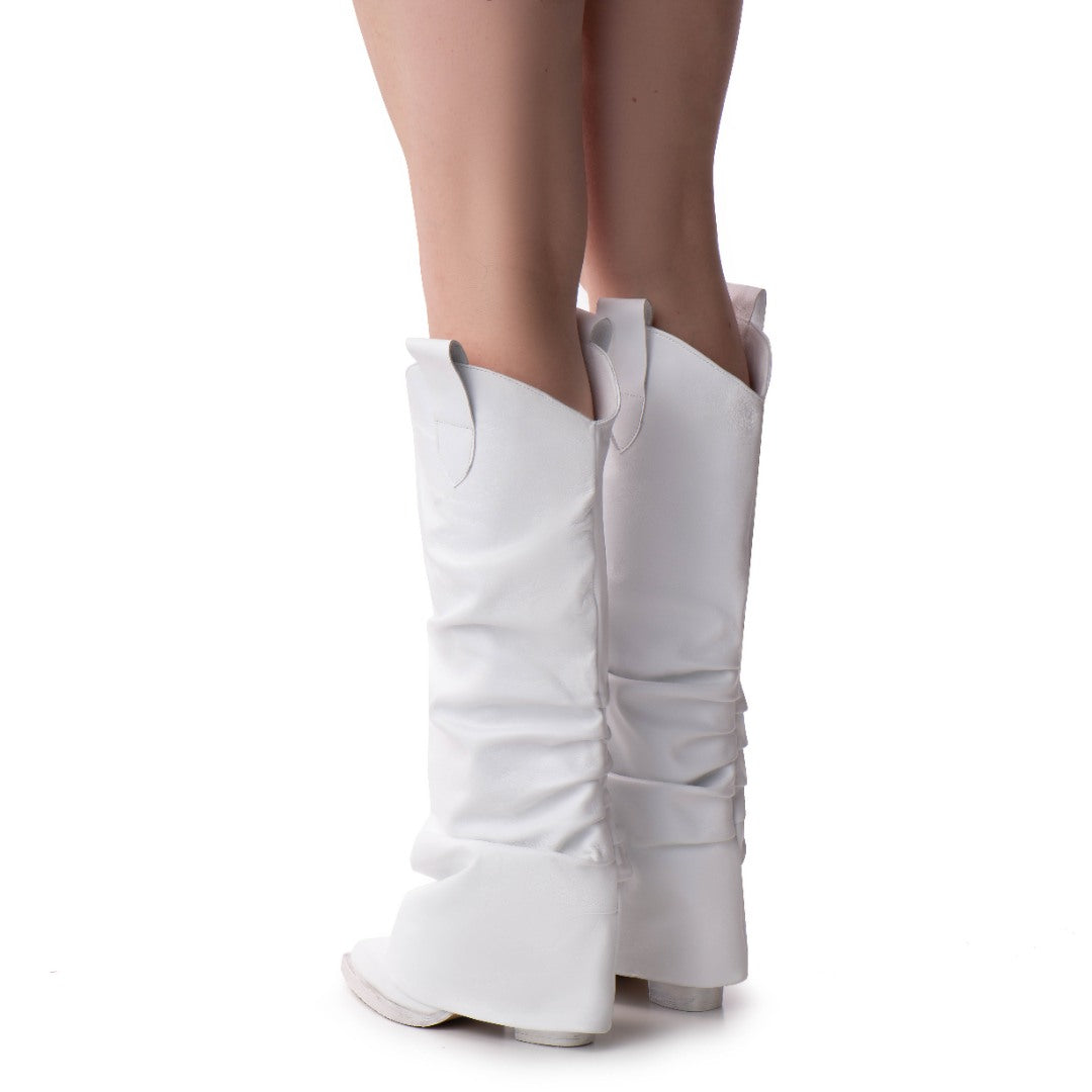 Ciocate piele naturala de dama Myko White 8