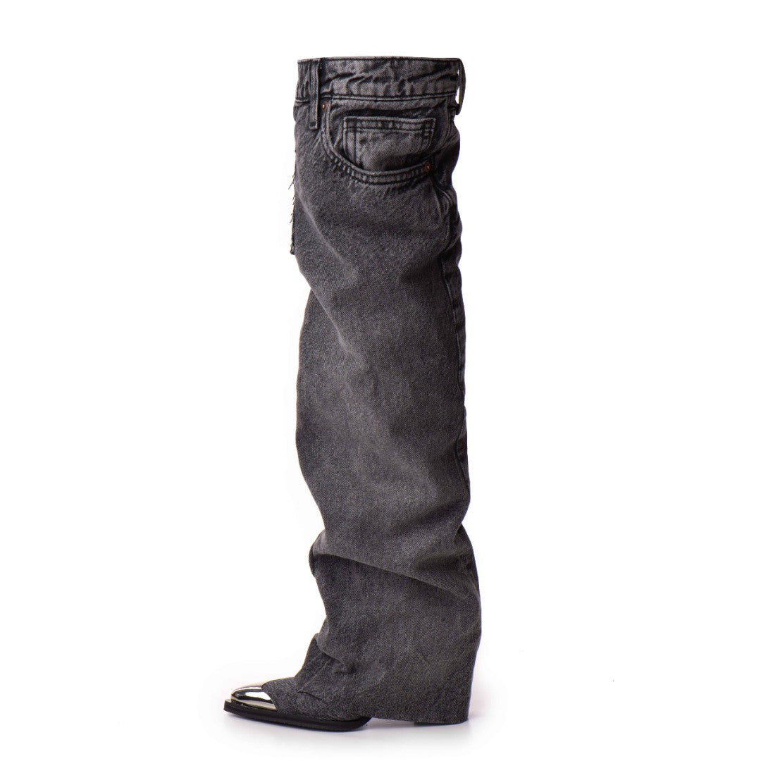 Cizme Dama Jeans Celine Grey