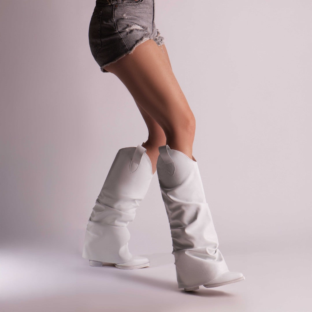 Ciocate piele naturala de dama Myko White 8
