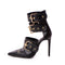 24h Pantofi Alora Black din Piele Naturala