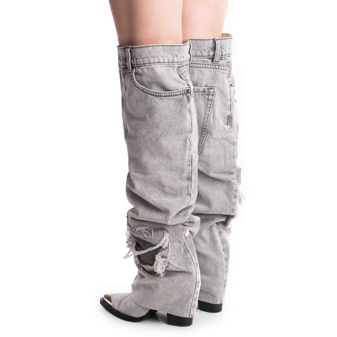 24h Cizme Dama Jeans Celine Grey