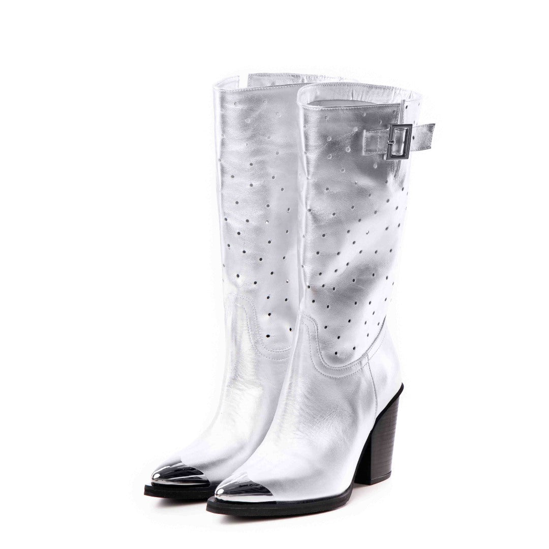 Ciocate dama din piele naturala Silver Belt