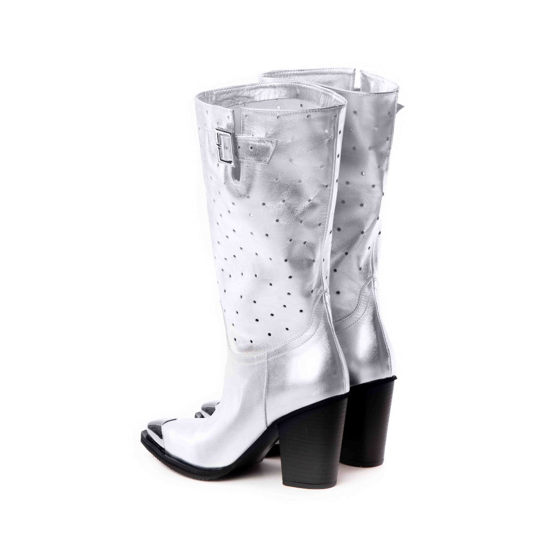 Ciocate dama din piele naturala Silver Belt