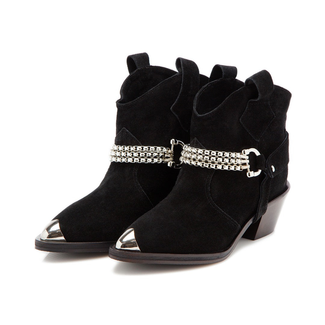 Ciocate / Botine Dama Din Piele Intoarsa Amber Velvet