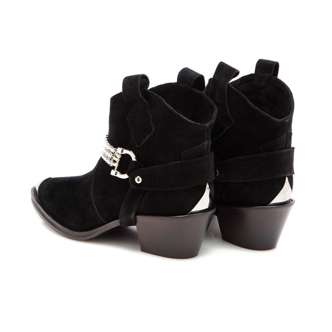 Ciocate / Botine Dama Din Piele Intoarsa Amber Velvet