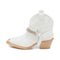 Ciocate / Botine Dama Din Piele Amber White