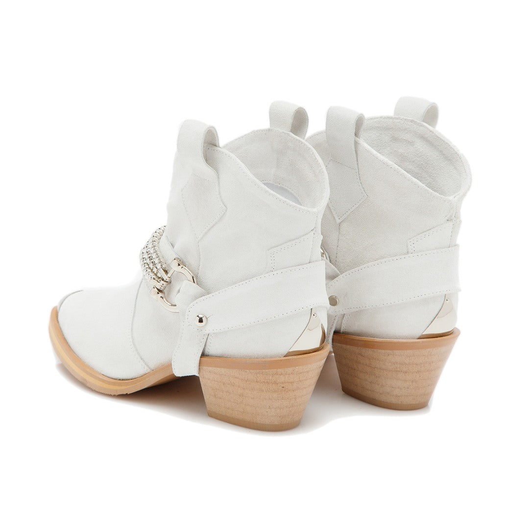 Ciocate / Botine Dama Din Piele Amber White