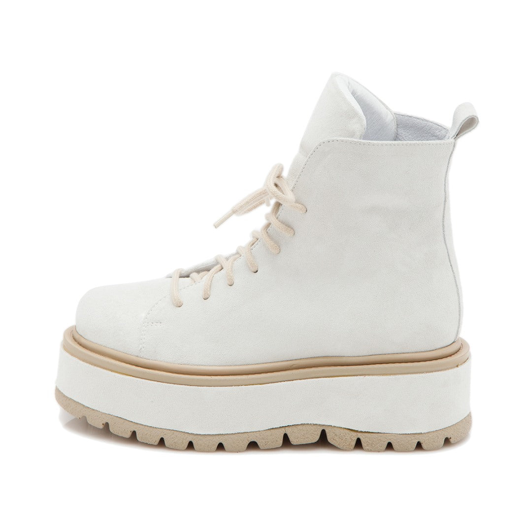 Bocanci cu talpa groasa Alpha White
