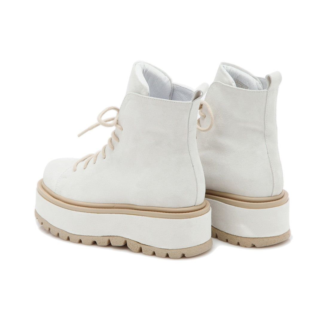 Bocanci cu talpa groasa Alpha White